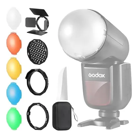 Kit De Accesorios Para Flash Magicos Redondos De Fotografia