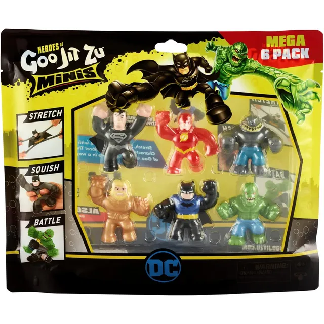 Heroes Of Goo Jit Zu Dc Comic Mega Mini Paquete De 6 Heroes