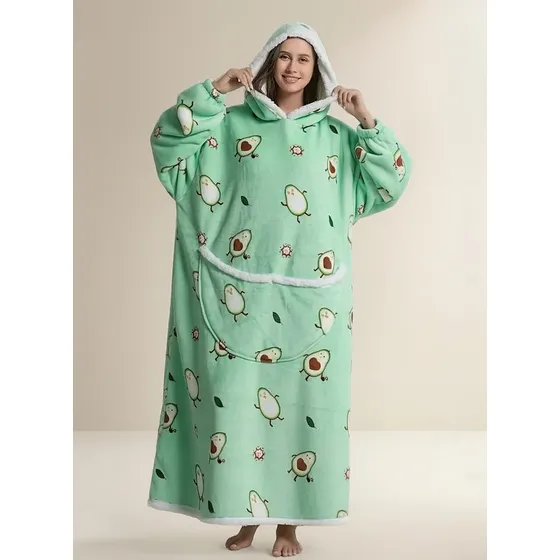 Poleron Sudadera Con Capucha Superlarga Para Mujer De Polar Sherpa Con Suave Calienta Rapido Invierno Regalo Mama Dia De Las Madre Manta De Sherpa De
