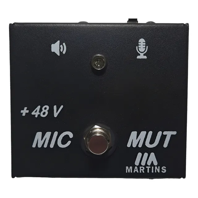 Pedal Micmut + 48 V Phantom Power Pedais Martins Mic Mut