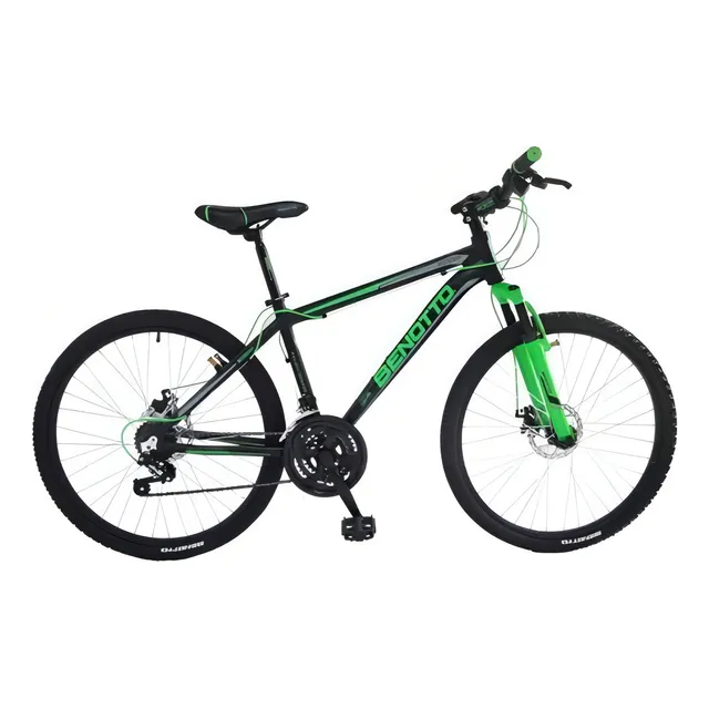 Bicicleta Benotto Xc-5000 Alum R26 21v Sunrace Ddm Negra Med