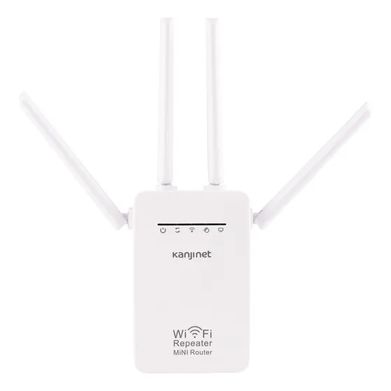 Repetidor Amplificador Señal Wifi 4 Antenas Router Kanji