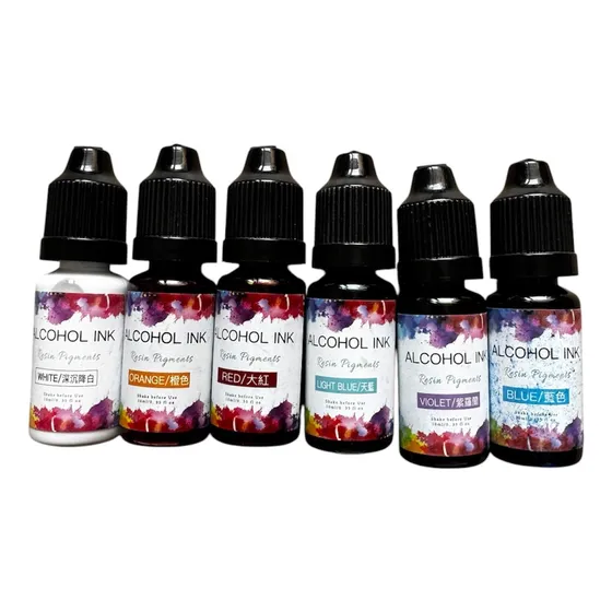 Tinta Al Alcohol P/resina Epoxi 10ml  Varios Colores X Unid