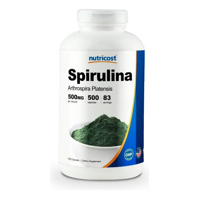 Liberador De Células Madre Espirulina Spirulina 500 Capsulas Sabor Unflavoured