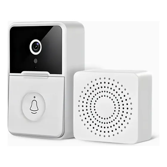 Campainha C/ Câmera Wifi S Fio Inteligente Interfone C Áudio