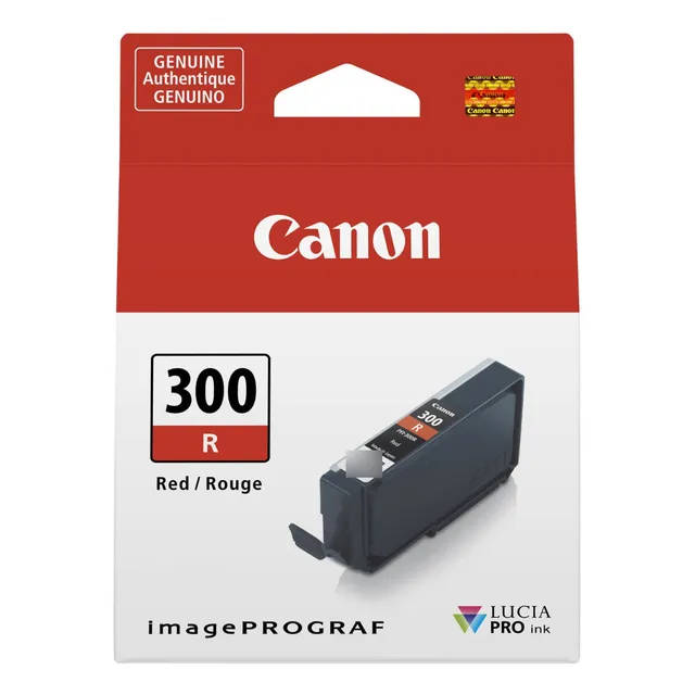 Tinta Canon Pfi-300 R Rojo Lucia Pro