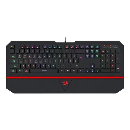 Teclado Gamer Redragon Karura 2 Rgb Abnt2 K502rgb Cor de teclado Preto Idioma Português Brasil