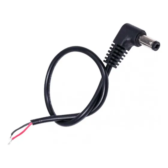 Cable De Alimentación Conector Plug 5.5 X 2.1mm Tipo L