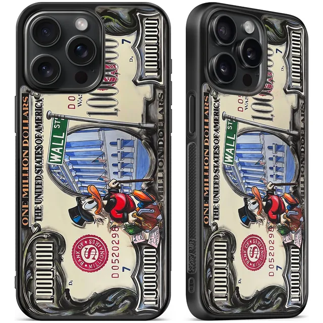 Funda Dolar Billete Tio Rico Mc Pato Wall Street Dinero Negro Iphone 7