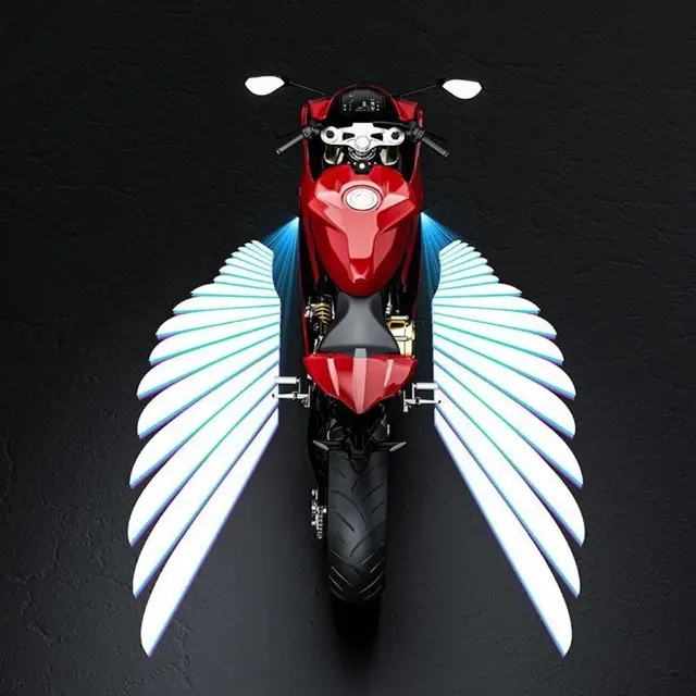 Luz Led Proyector De Alas  Para Moto Y Vehículo