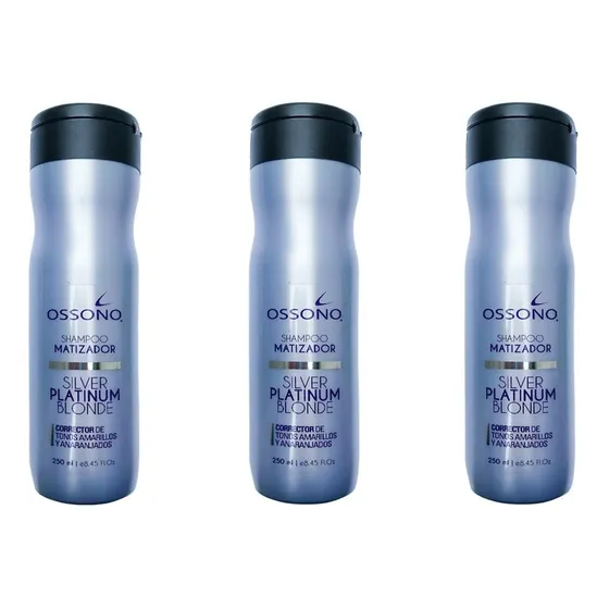 Silver Platinum Blonde Ossono 3 Shampoo X 250 Ml. 