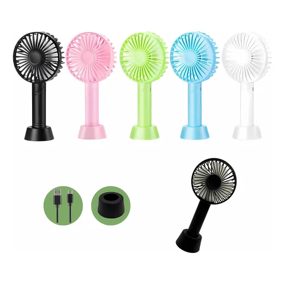 Mini Ventilador De Mão Portátil Recarregável Para Extensão