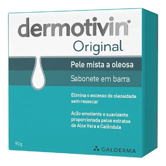 Sabonete Barra Dermotivin Original Caixa 90g