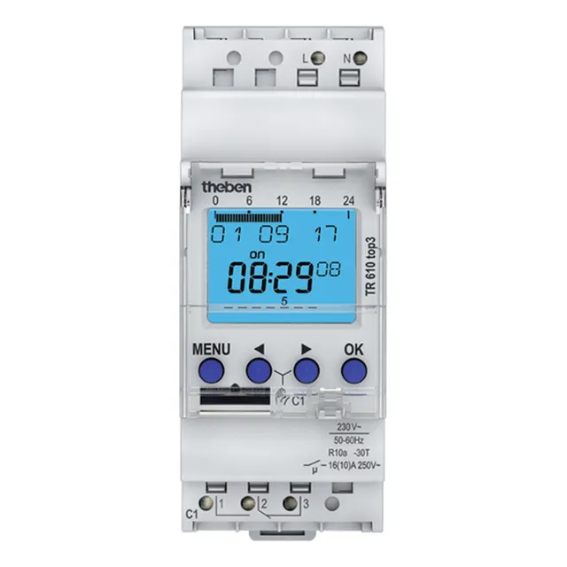 Temporizador Digital Programable Riel Din Tr610