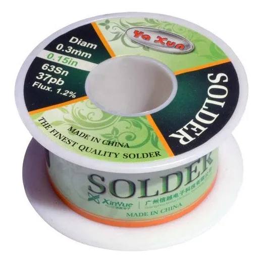  Estaños Rollo Para Soldar Yaxun 0.3mm. 16mts Tienda Fisica