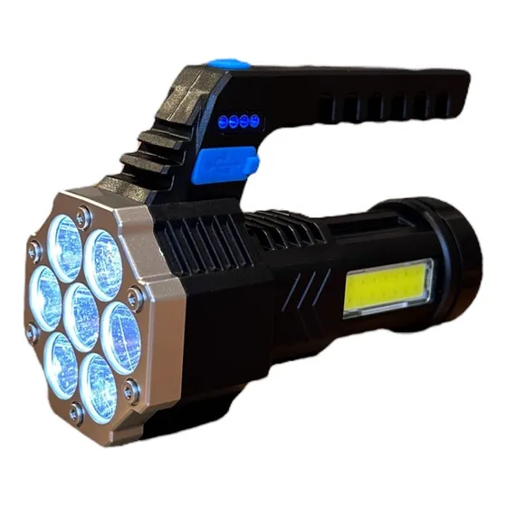Linterna De Camping Larga Distancia Recargable Usb 7 Leds