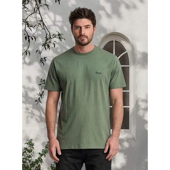 Polera Hombre Up On The Mountain Jade Oscuro Lippi