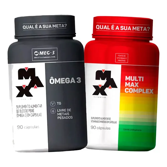 Multimax Complex 90 Caps + Omega 3 90 Caps - Max Titanium