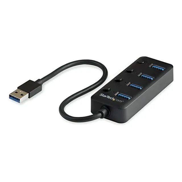 Hub Usb 3.0 De 4 Puertos De Startech Usb-a A 4x Usb 3.0 Con