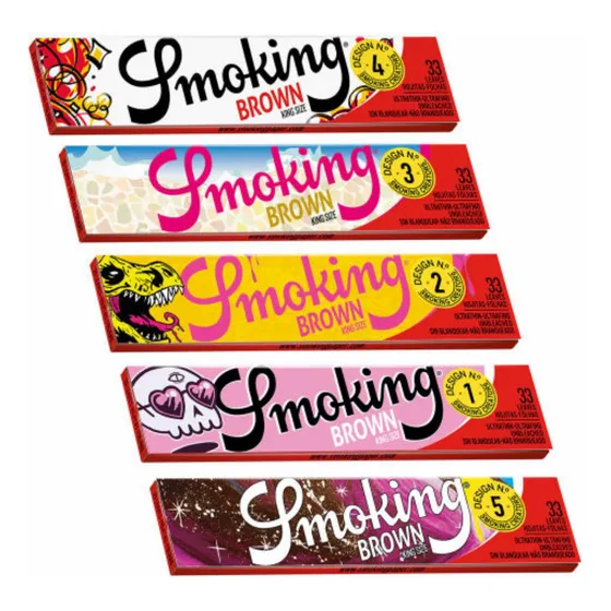Seda Smoking Brown Creators King Size Com 33 Folhas