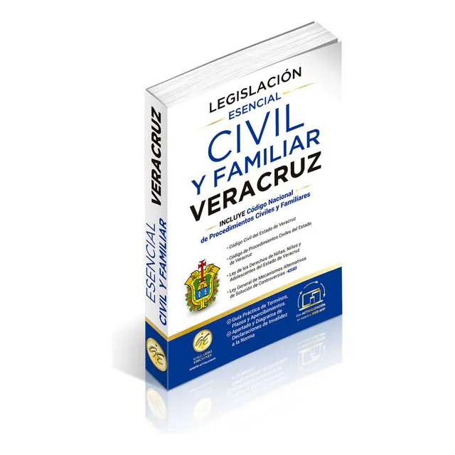 Legislación Esencial Civil Y Familiar De Veracruz 2025. Código Civil. Código De Procedimientos Civiles. Guía Práctica Términos. Código Nacional De Procedimientos Civiles Y Familiares.