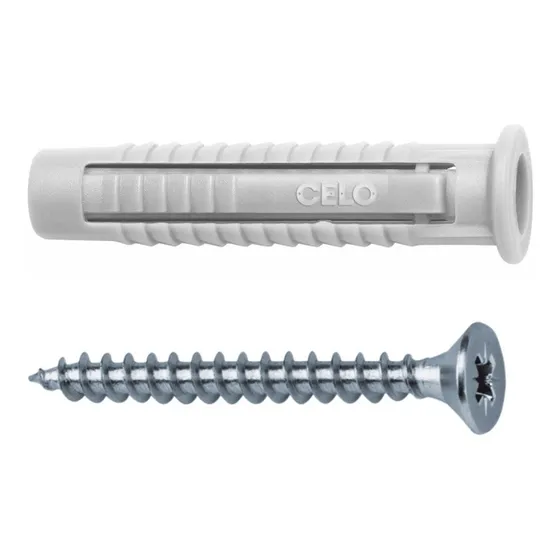 Tarugo Para Yeso Volcanita 8 Mm Con Tornillo 50 Un 98fxsz