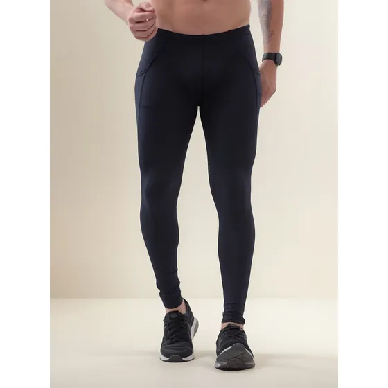 Calça Legging Masc Compressão Corrida Pro Racing C/ Bolsos