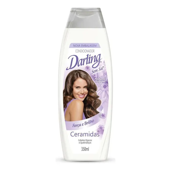 Condicionador Ceramidas Força E Brilho Sem Sal 350ml Darling