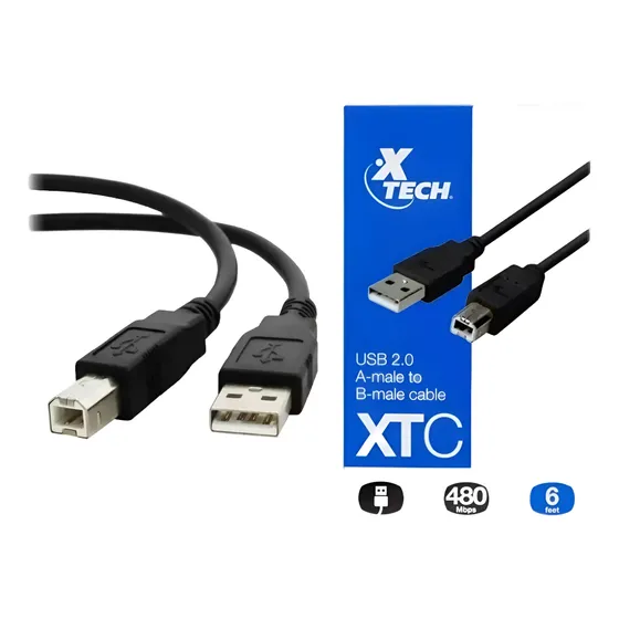 Cable Usb 2.0 Para Impresora Laser 1.8 Xtc307