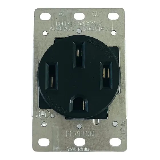 Receptáculo Nema 14-50R Leviton 279 50A Negro
