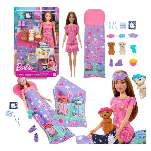 Barbie Fiesta De Pijamas Con Mascotas Em