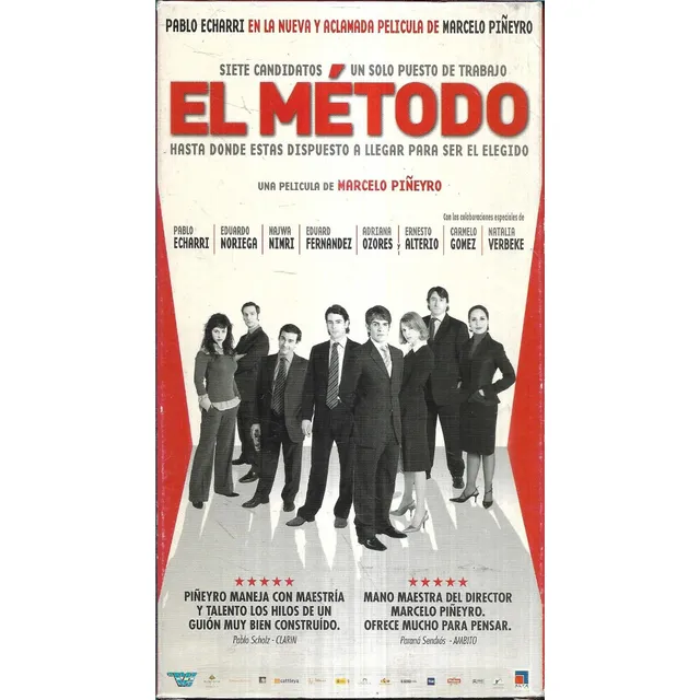 El Metodo Pablo Echarri Eduardo Noriega Najwa Nimri Vhs