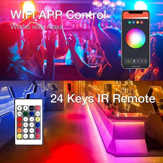 Tira Led Con App Wifi Rgb Control Desd El Telefono 30 Metro