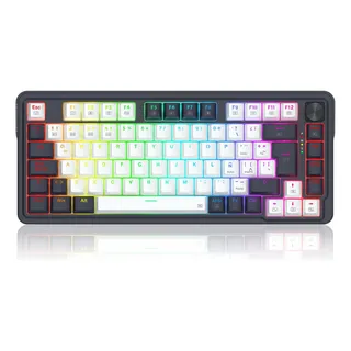 Teclado Redragon Ucal Pro Wireless 75% K673wb-rgb-pro Sp Teclado Negro Idioma Español Latinoamérica
