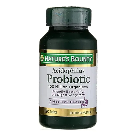 Probiotico Acidophilus Natures Bounty Digestivo Tabletas Usa