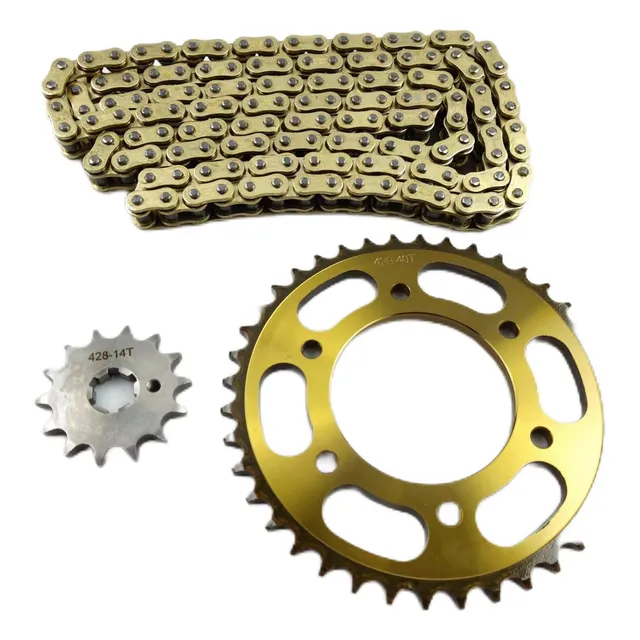 Kit De Arrastre Cadena Reforzada Gold Yamaha Fz16 O-ring