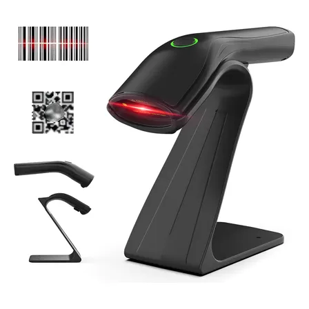 Leitor De Código De Barras Com 1d 2d Suporte Usb 5v Preto Usb