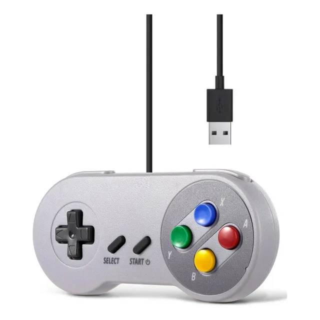 Gamepad Usb Para Pc Tipo Super Nintendo 8 Botones Dblue 1009