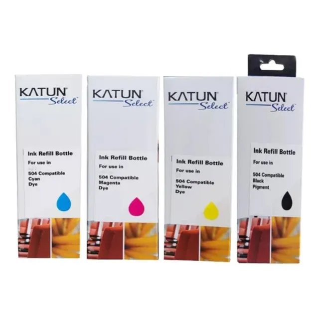 Kit 4 Tinta T504 Ecotank L4150 L4160 L14150  Cmybk Katun 