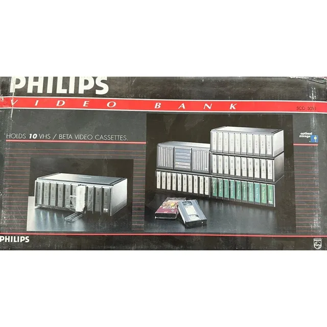 Estante Guarda Videos Vhs Phillips  Producto Retro 