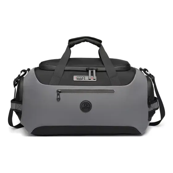 Maletin Mochila Antirrobo Ozuko Gym Viajes Deportes Tactica Color Gris Diseño De La Tela Lisa
