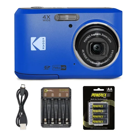 Digital Camera Kodak Pixpro Friendly Zoom Fz45 16mp Blue
