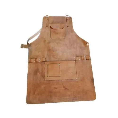 Delantal Parrillero Chef Cuero 100% Cuero Genuino