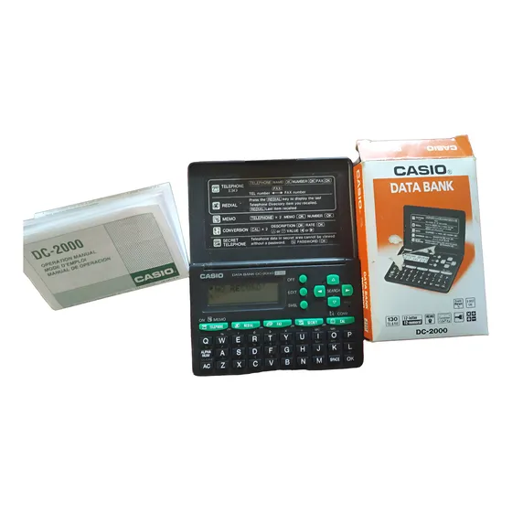 Casio Data Bank Agenda Calculadora Dc-2000 Caja Y Manual