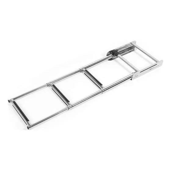 Escalera De Embarque Plegable Acero Inoxidable  3 Escalones