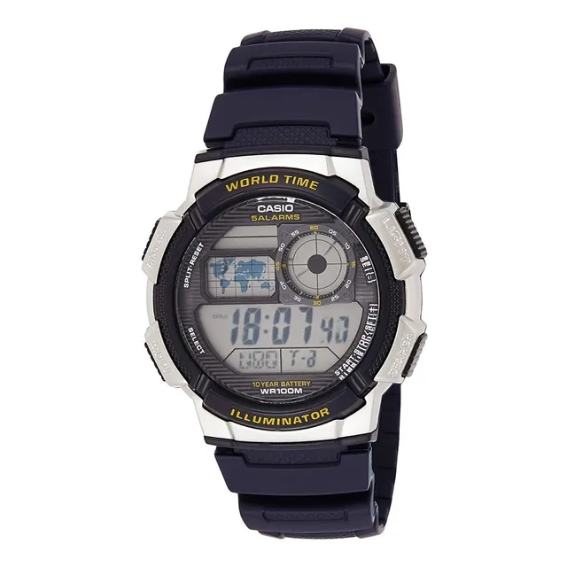 Reloj Casio Ae-1000w-2av Digital Deportivo Azul Original