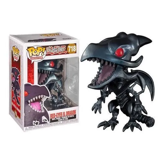 Funko Pop! 718 Yu-gi-oh! Black Dragon Negro De Ojos Rojos