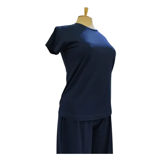 Pijama Damas 100% Algodón Unicolor Conjunto De 3 Piezas