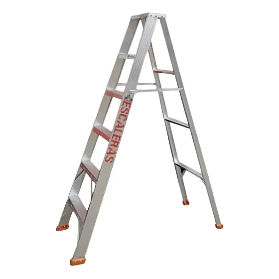 Escalera De Tijera En Aluminio De 6 Pasos 180cm 