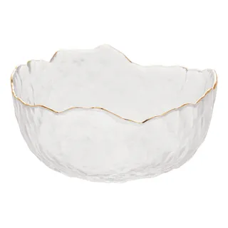 Bowl Wolff Taj De Cristal Borda Dourada Incolor 13cm X 6,5cm Bowl Wolff Taj De Cristal Borda Dourada Incolor 13cm X 6,5cm